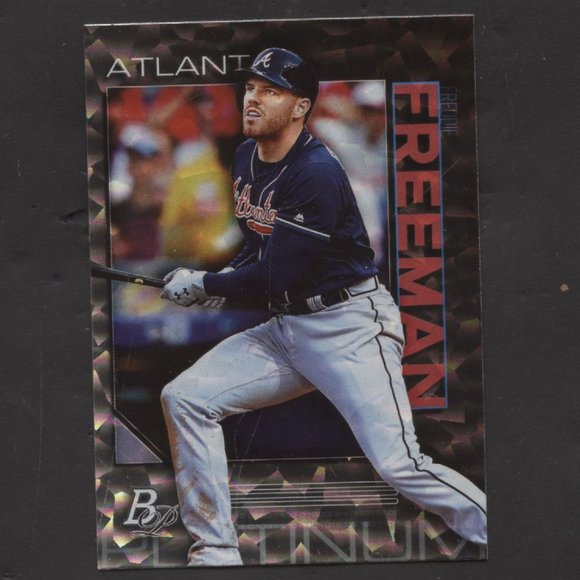 2020 BOWMAN PLATINUM ICE FREDDIE FREEMAN ATLANTA BRAVES - Picture 1 of 1
